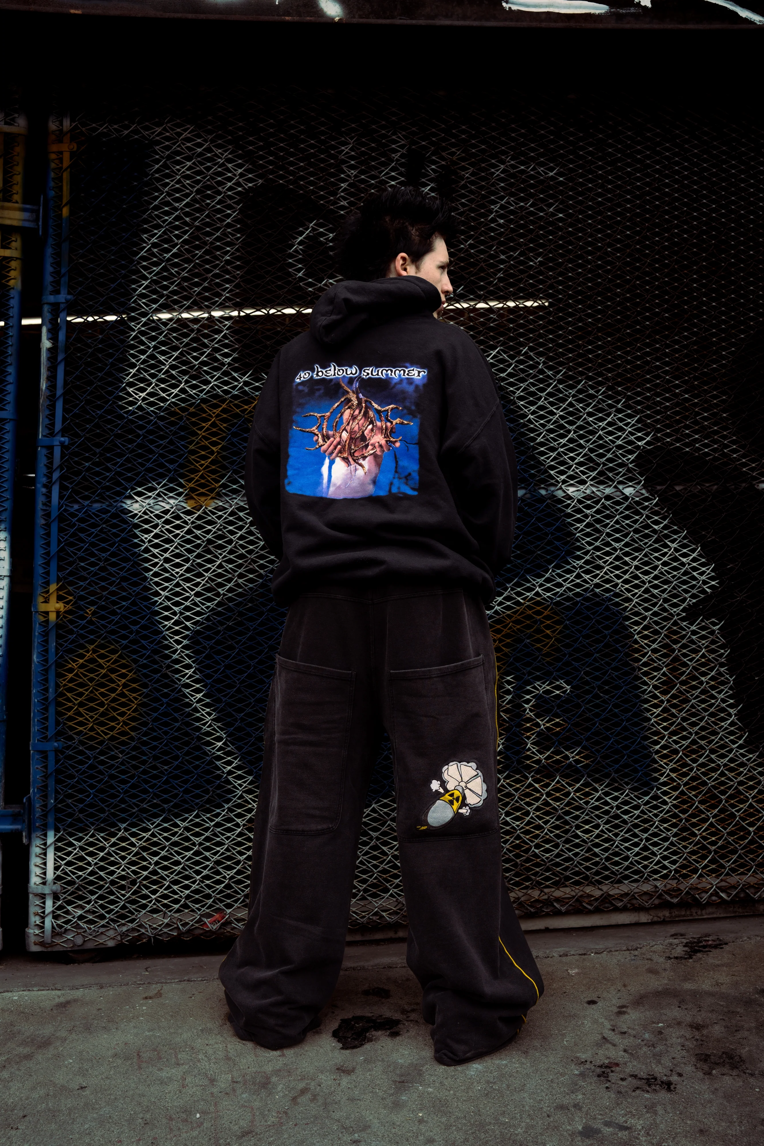 Black GLOE Wide Leg Nuke Sweats - Image 2