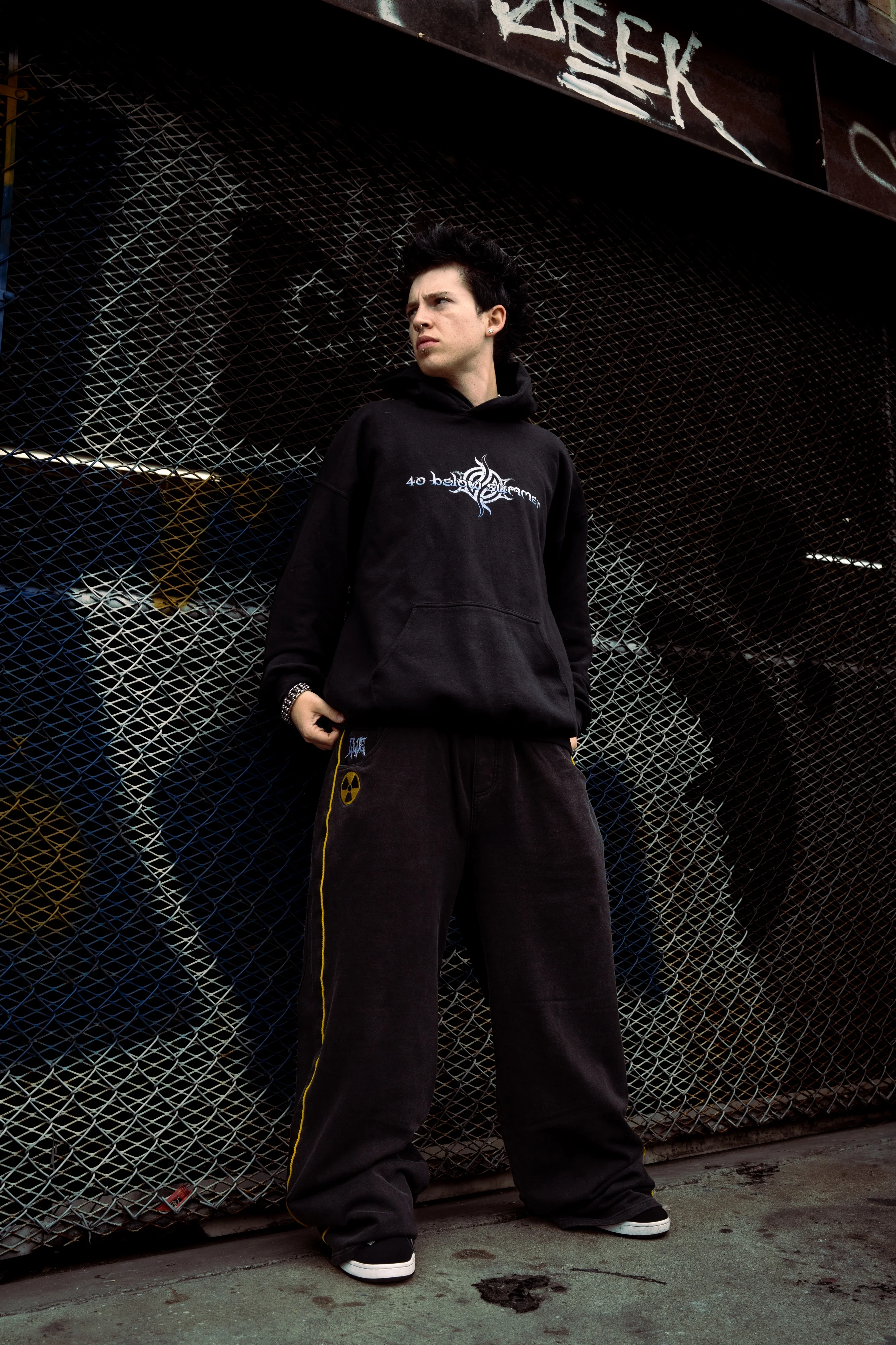 Black GLOE Wide Leg Nuke Sweats - Image 4